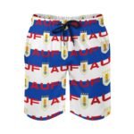 Uruguay Herren Badehose Schnelltrocknende Strandshorts Mit Tasche Kordelzug Shorts