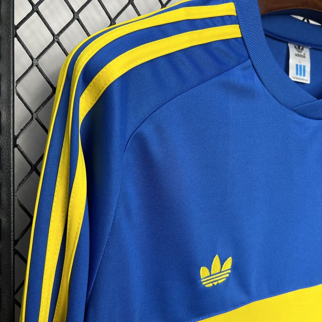 Boca Juniors Retro Langarm Home Trikot 1981-1982 Boca Juniors Retro Langarm Home Trikot 1981-1982
