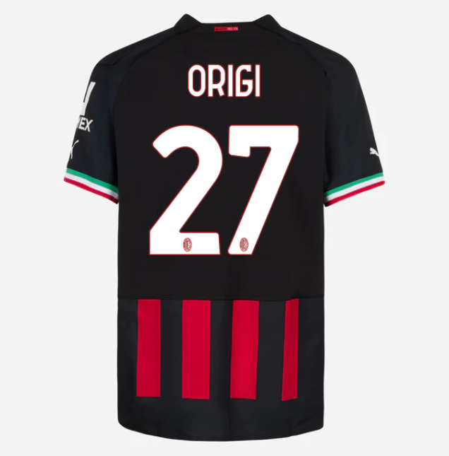 AC Mailand Divock Origi 27 Home Trikot 2022-2023