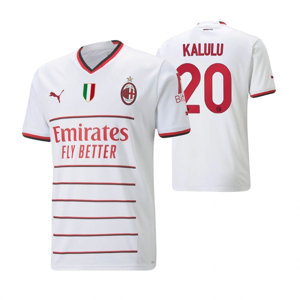 AC Mailand Pierre Kalulu 20 Away Trikot 2022-2023 AC Mailand Pierre Kalulu 20 Away Trikot 2022-2023