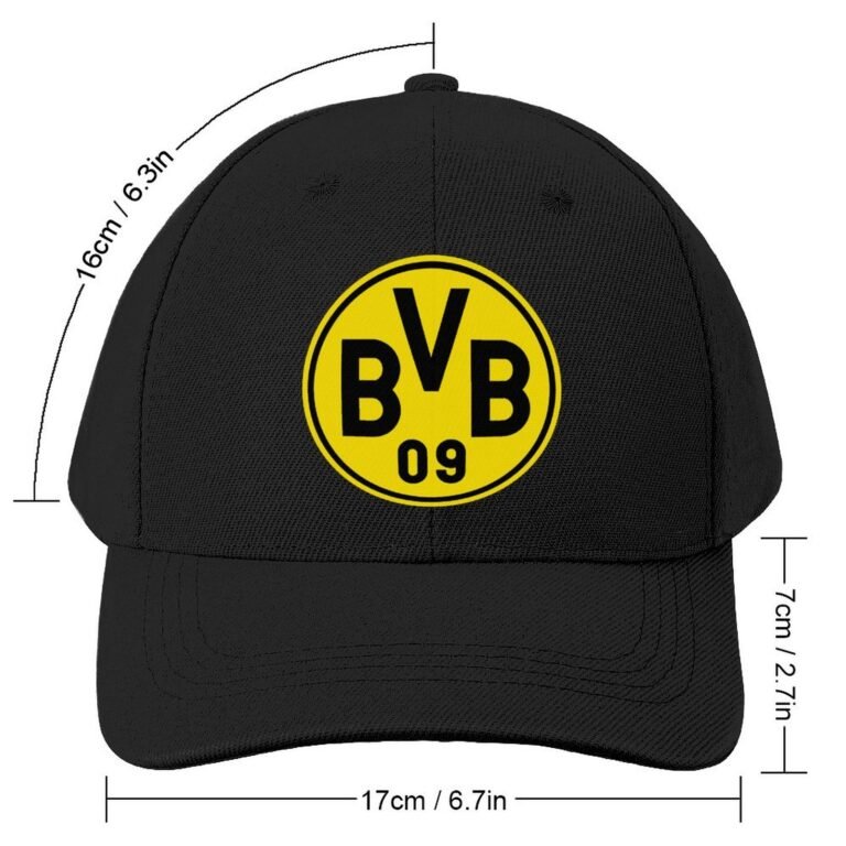 Unisex Borussia Dortmund Baseball Cap Verstellbar Reine Farbe Baseballkappe Mütze