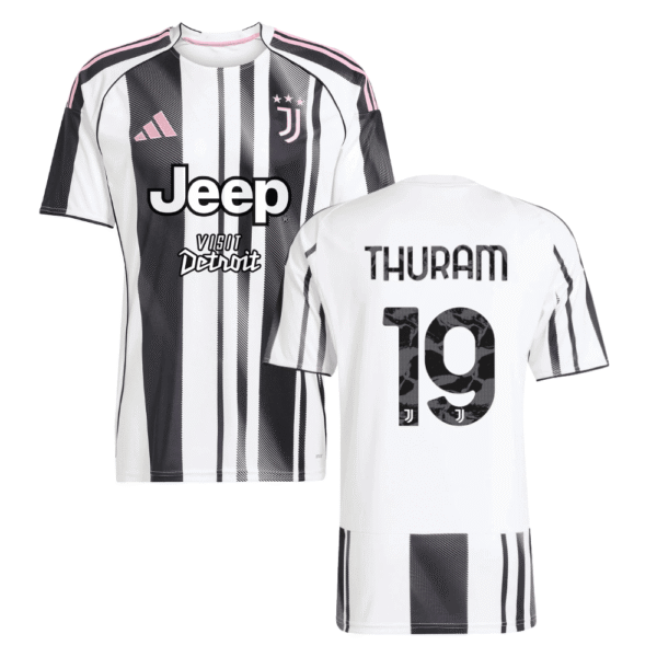 Juventus Khéphren Thuram 19 Home Trikot 2025-2026