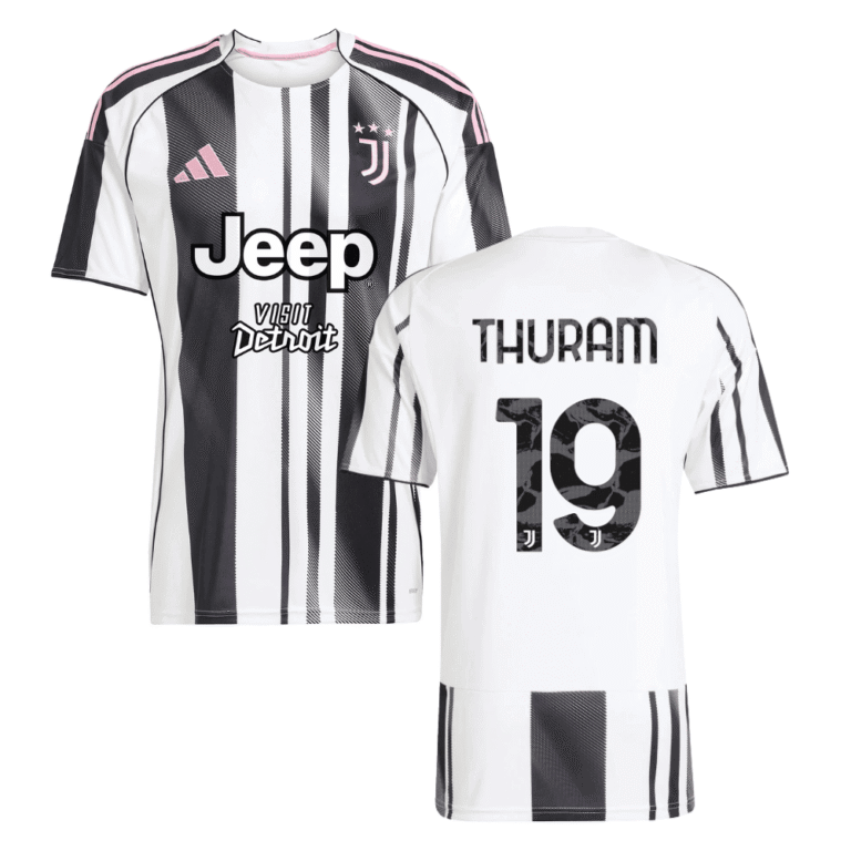 Juventus Khéphren Thuram 19 Home Trikot 2025-2026