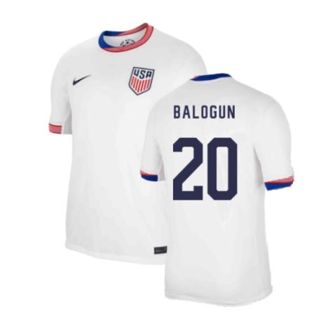 USA Folarin Balogun 20 Home Trikot 2024-2025