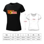 FC Union Berlin Damen Kurzarm Rundhals T-Shirt Casual Sommer Tops