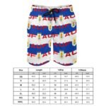 Uruguay Herren Badehose Schnelltrocknende Strandshorts Mit Tasche Kordelzug Shorts