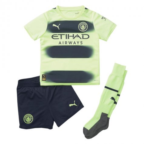 Man City Erling Haaland 9 Kinder Third Trikot Mini Kit 2022-2023
