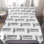 Juventus FC Bettwäscheset 3 Stück Kinder Erwachsene Steppdeckenbezug Steppdeckenbezug Multi Size Laken Set