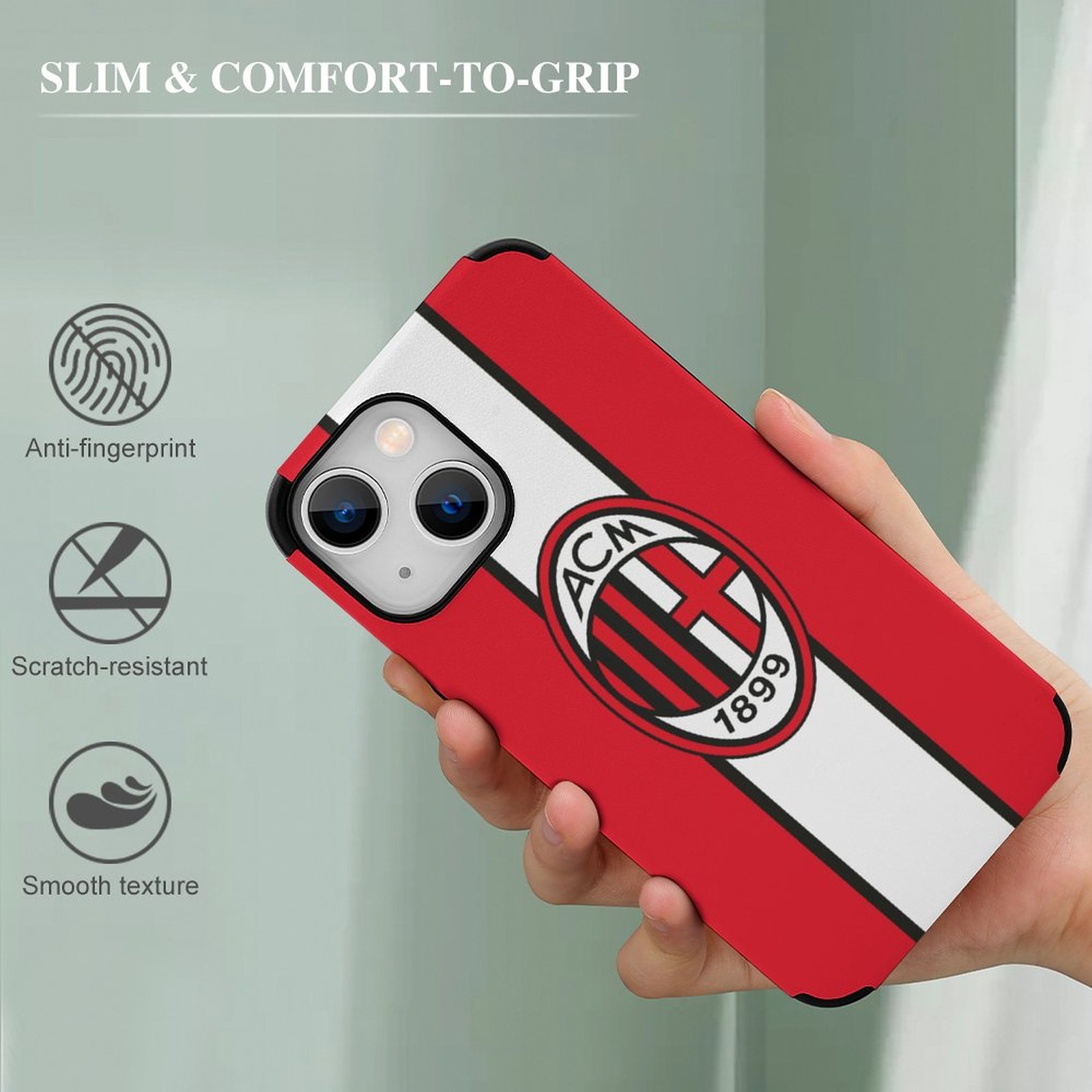 AC Mailand Stoßfest Und Schützend Handyhüllen & Cover Für IPhone 13 AC Mailand Stoßfest Und Schützend Handyhüllen & Cover Für IPhone 13