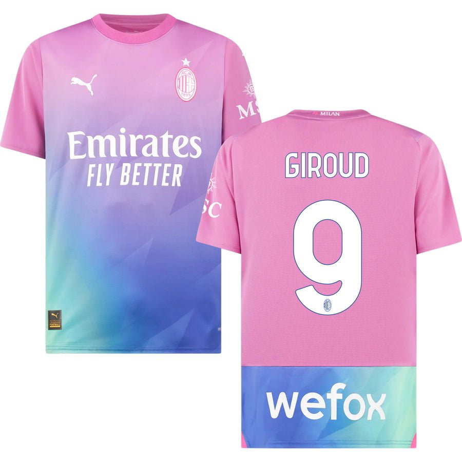 AC Mailand Olivier Giroud 9 Third Trikot 2023-2024 AC Mailand Olivier Giroud 9 Third Trikot 2023-2024