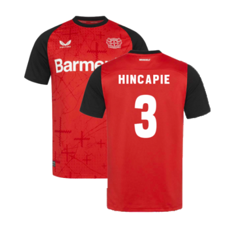 Bayer Leverkusen Piero Hincapié 3 Home Trikot 2024-2025