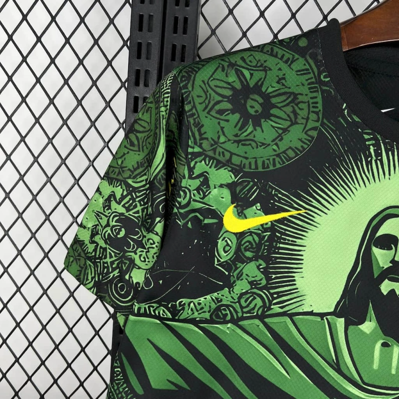 Brasilien Jesus Christus der Erlöser Sondertrikot 2025-2026 - Grün Brasilien Jesus Christus der Erlöser Sondertrikot 2025-2026 - Grün