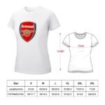 Arsenal Damen Kurzarm Rundhals T-Shirt Casual Sommer Tops