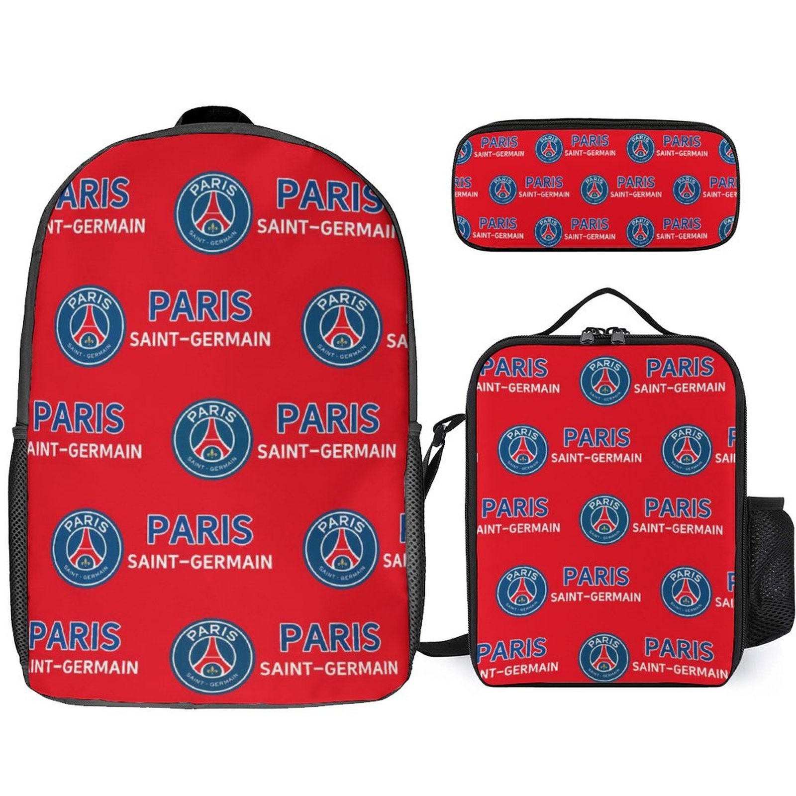 Paris Saint-Germain Student Schulranzen Lunchbag Stifttasche Kombination Paris Saint-Germain Student Schulranzen Lunchbag Stifttasche Kombination