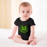 VfL Wolfsburg Baby Bodysuit Strampler Schlafanzug Mit Kurzen Ärmeln