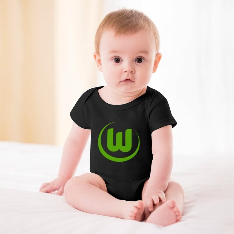 VfL Wolfsburg Baby Bodysuit Strampler Schlafanzug Mit Kurzen Ärmeln