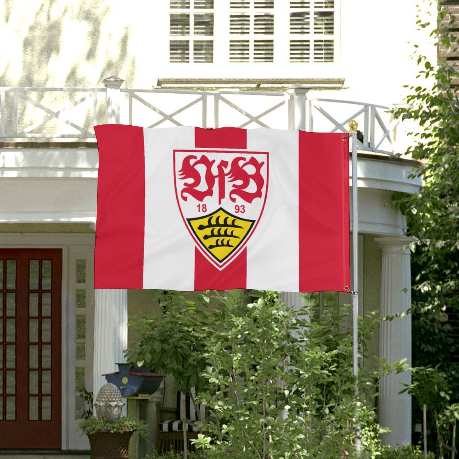 VfB Stuttgart Fahne Flagge - Garten Flagge VfB Stuttgart Fahne Flagge - Garten Flagge