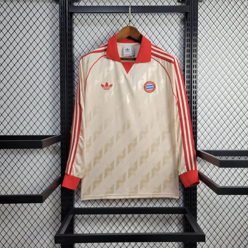 FC Bayern München Originals Langarm Sondertrikot 2024-2025 - Beige FC Bayern München Originals Langarm Sondertrikot 2024-2025 - Beige