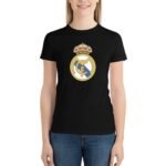 Real Madrid Damen Kurzarm Rundhals T-Shirt Casual Sommer Tops