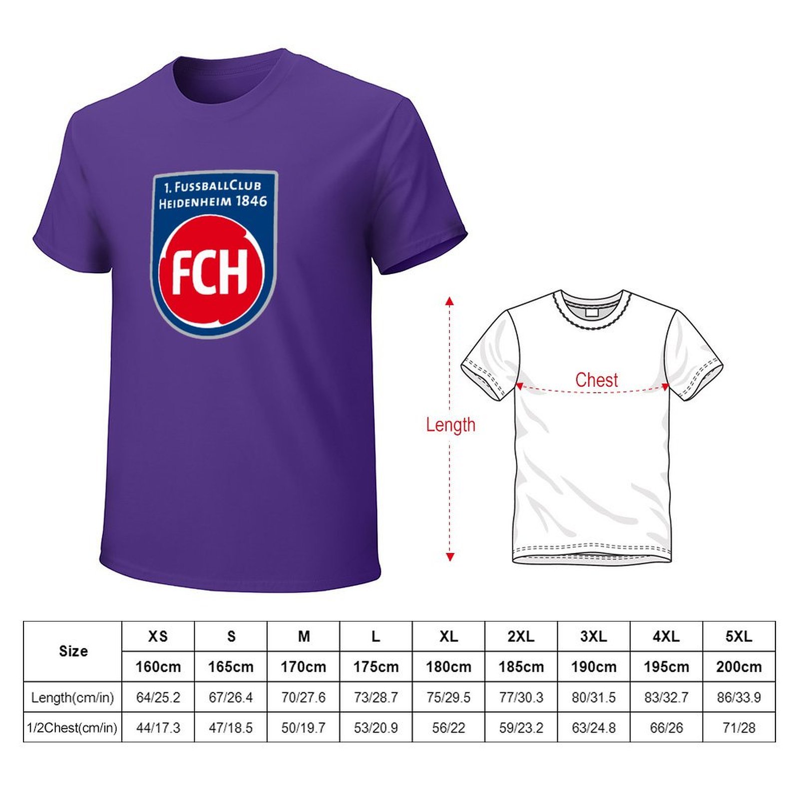 FC Heidenheim Core Stretch Slim Cneck Gildan Tee T-Shirt Herren FC Heidenheim Core Stretch Slim Cneck Gildan Tee T-Shirt Herren