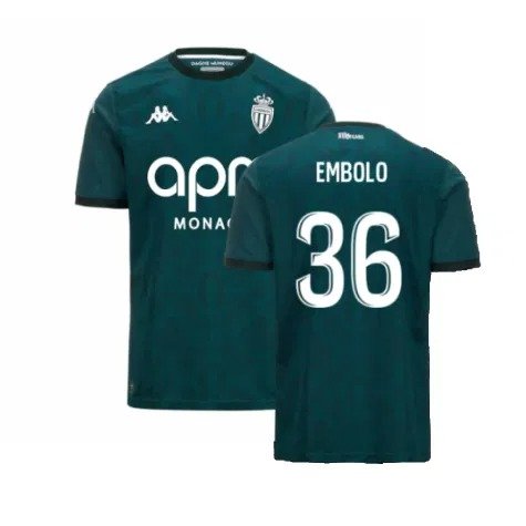 AS Monaco Breel Embolo 36 Away Trikot 2024-2025