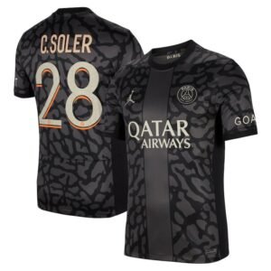 Paris Saint-Germain Carlos Soler 28 Third Trikot 2023-2024