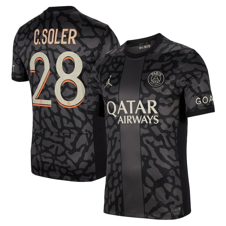 Paris Saint-Germain Carlos Soler 28 Third Trikot 2023-2024