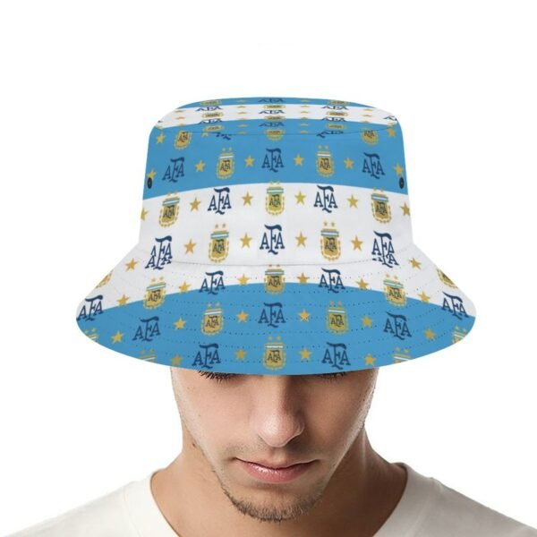 Argentinien Karomuster Sommer Sonnenhut Reversible Bucket Hat