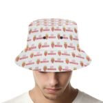AS Monaco Karomuster Sommer Sonnenhut Reversible Bucket Hat