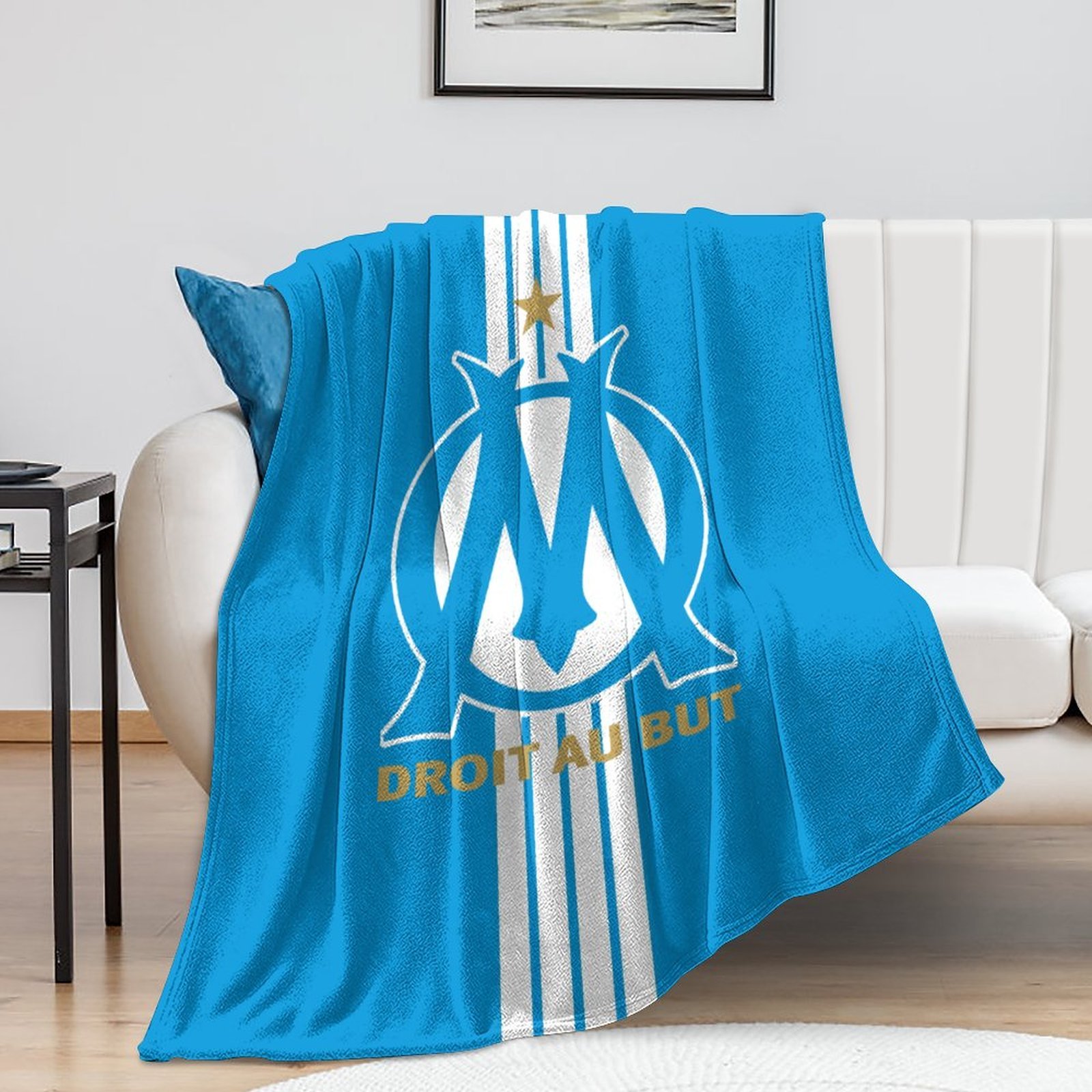 Olympique De Marseille Decken, Superweiche Decken, Verschiedene Größen Von Decken Olympique De Marseille Decken, Superweiche Decken, Verschiedene Größen Von Decken