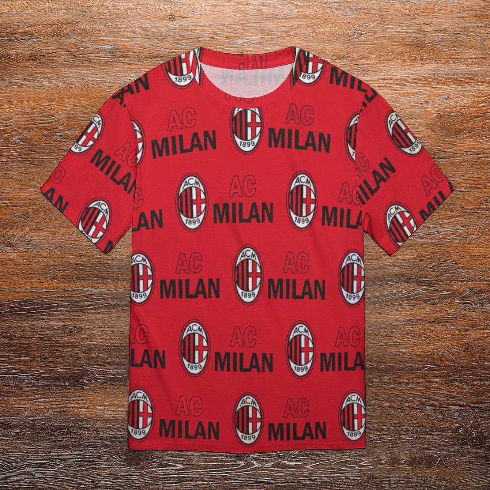 AC Mailand Unisex 3D Vollständig Druck Kurzarm T-Shirts Beiläufige Tee Tops AC Mailand Unisex 3D Vollständig Druck Kurzarm T-Shirts Beiläufige Tee Tops