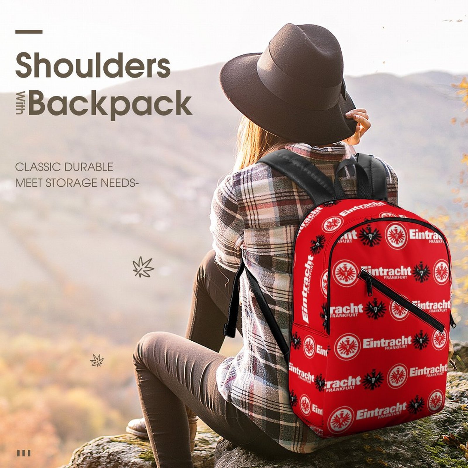 Eintracht Frankfurt Unisex Backpack Rucksack Outdoor Wanderrucksack Eintracht Frankfurt Unisex Backpack Rucksack Outdoor Wanderrucksack