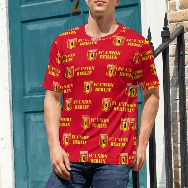 FC Union Berlin Unisex 3D Vollständig Druck Kurzarm T-Shirts Beiläufige Tee Tops