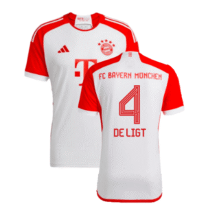 Bayern München Matthijs de Ligt 4 Home Trikot 2023-2024