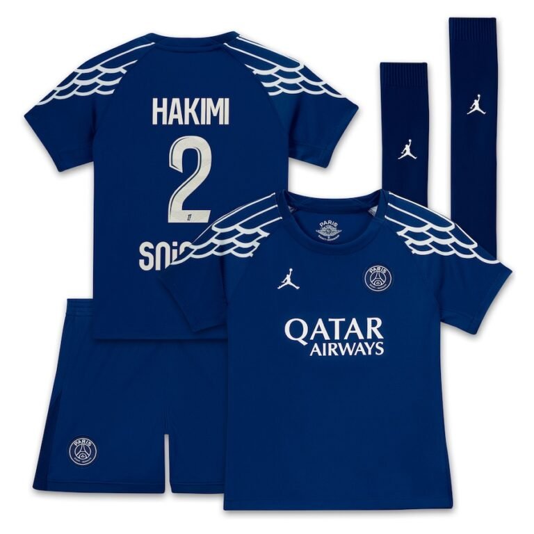 PSG Achraf Hakimi 2 Fourth Trikot Kinder 2024-2025