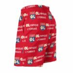 Olympique Lyonnais Herren Badehose Schnelltrocknende Strandshorts Mit Tasche Kordelzug Shorts