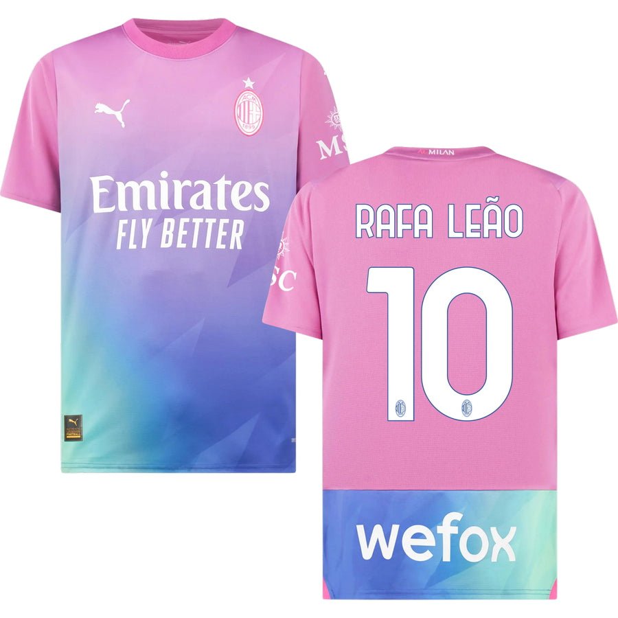 AC Mailand Rafael Leao 10 Third Trikot 2023-2024 AC Mailand Rafael Leao 10 Third Trikot 2023-2024