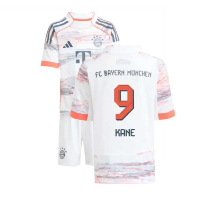 Bayern München Harry Kane 9 Auswärtstrikot Kinder 2025-2026