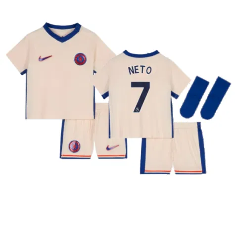 Chelsea Pedro Neto 7 Auswärtstrikot Kinder Mini Kit 2024-2025
