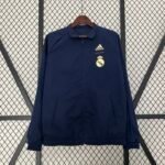 Real Madrid Beidseitig Verwendbar Anthem Jacke 2024-2025 - Schwarz Lila