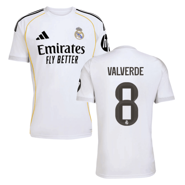 Real Madrid Federico Valverde 8 Home Trikot 2025-2026