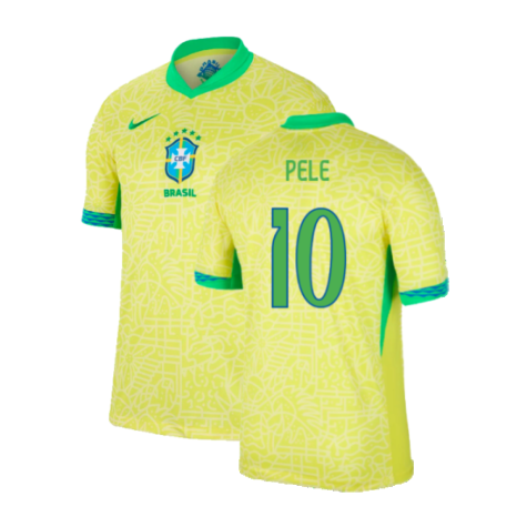Brasilien Pelé 10 Home Trikot 2024-2025