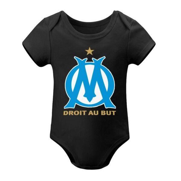 Olympique De Marseille Baby Bodysuit Strampler Schlafanzug Mit Kurzen Ärmeln