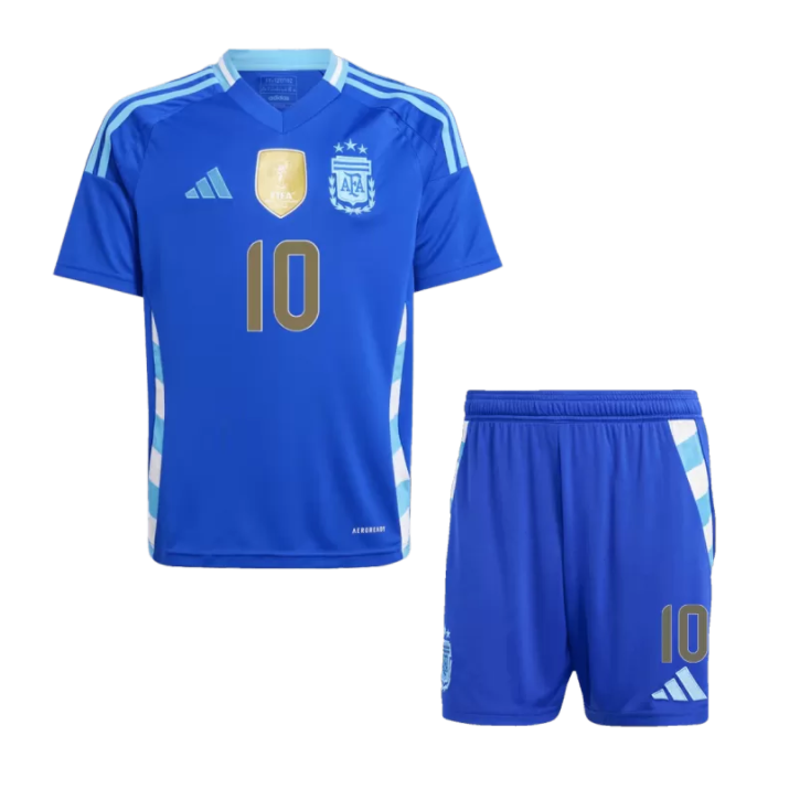 Argentinien Lionel Messi 10 Auswärtstrikot Kinder Minikit 2024-2025