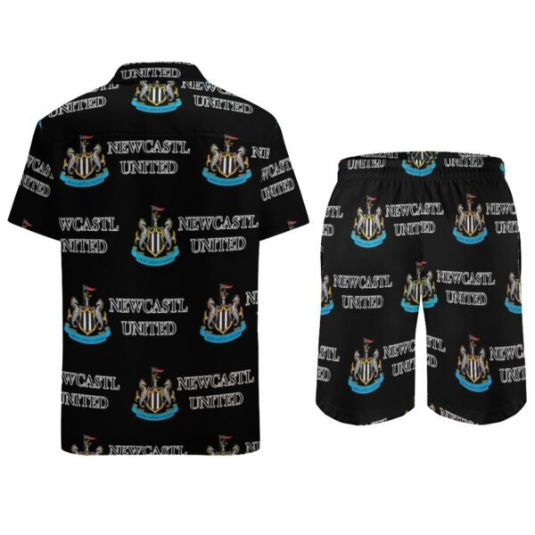 Newcastle United Lässiges Strandbekleidungsset Kurzärmeliges Hemd Plus Strandhose