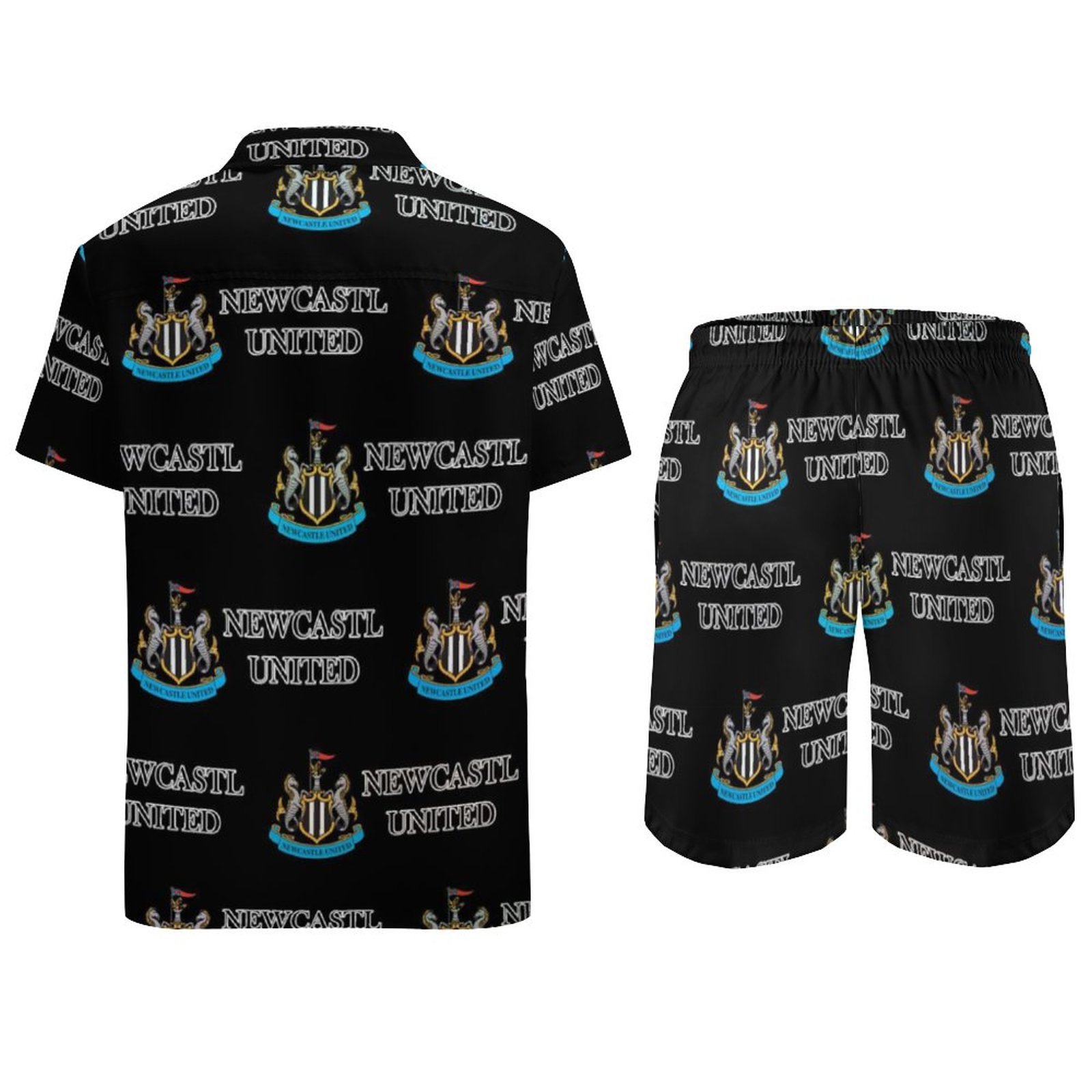 Newcastle United Lässiges Strandbekleidungsset Kurzärmeliges Hemd Plus Strandhose Newcastle United Lässiges Strandbekleidungsset Kurzärmeliges Hemd Plus Strandhose