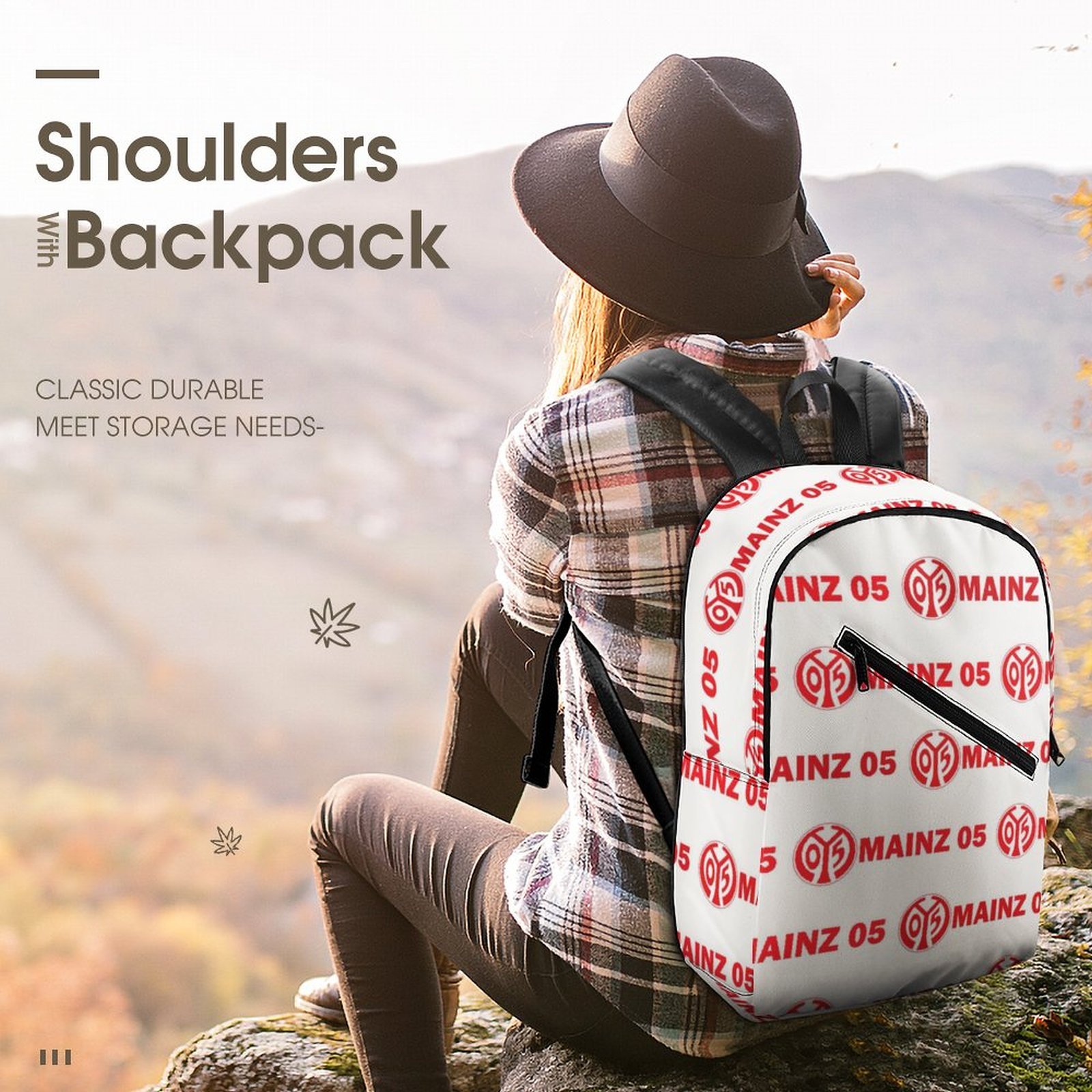 Mainz 05 Unisex Backpack Rucksack Outdoor Wanderrucksack Mainz 05 Unisex Backpack Rucksack Outdoor Wanderrucksack