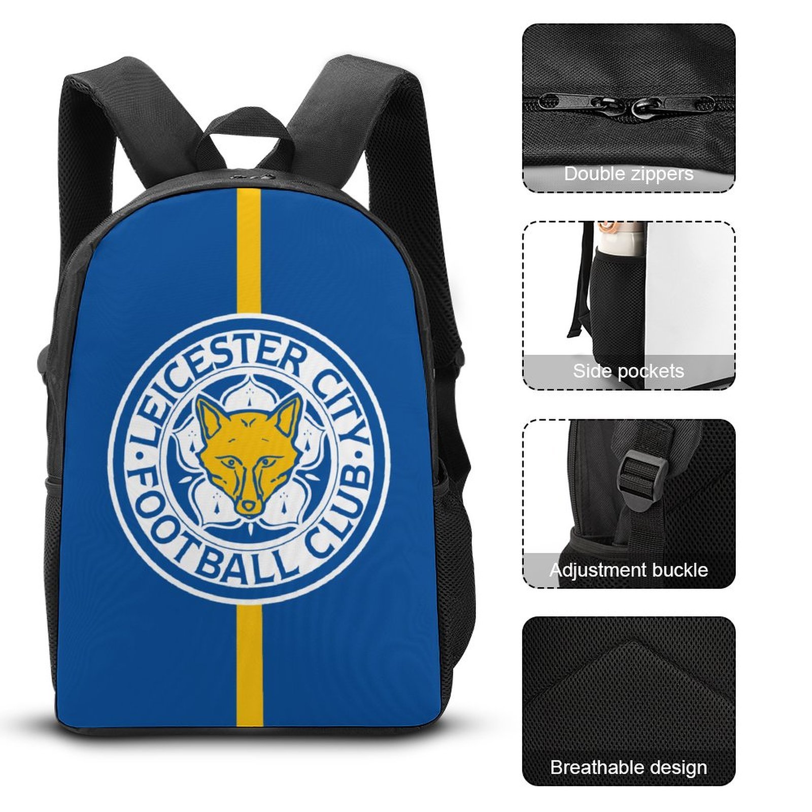 Leicester City Student Schulranzen Lunchbag Stifttasche Kombination Leicester City Student Schulranzen Lunchbag Stifttasche Kombination