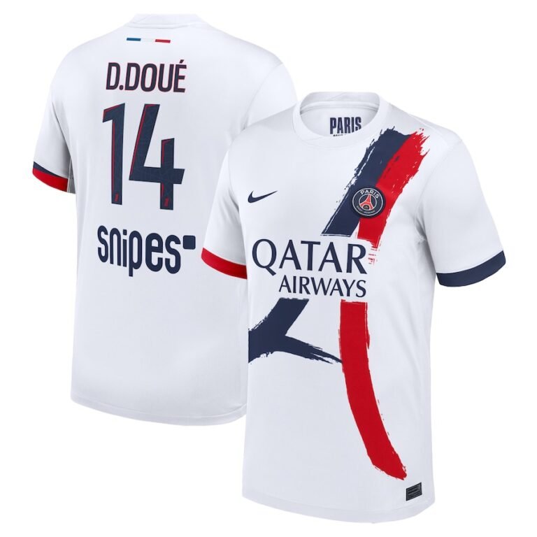 Paris Saint-Germain Désiré Doué 14 Away Trikot 2024-2025