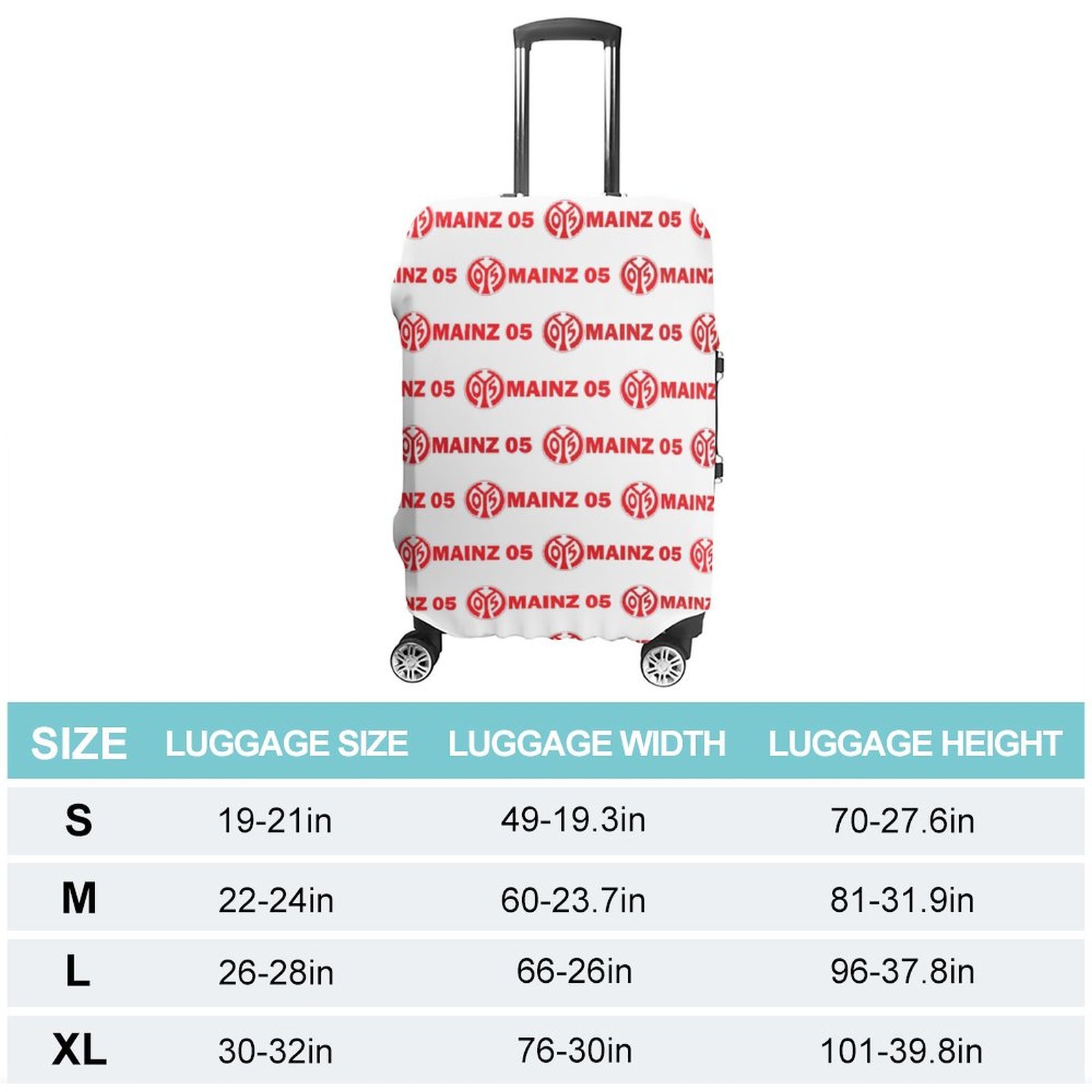 Mainz 05 Gepäckschutz Elastisches Design Staubdicht Und Anti-Kratz-Gepäckhülle Mainz 05 Gepäckschutz Elastisches Design Staubdicht Und Anti-Kratz-Gepäckhülle